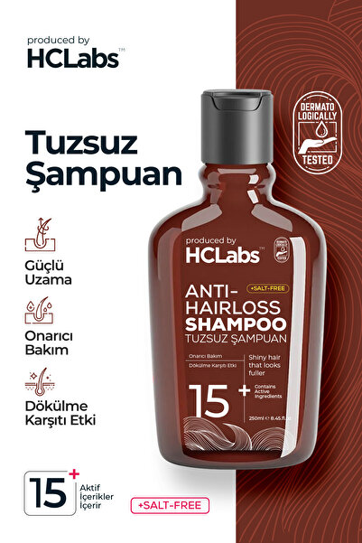 HCLABS Anti Hairloss Dökülme Karşıtı 15 Aktif Içerikli Tuzsuz Şampuan 250 ml