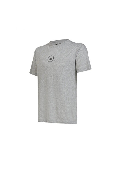 New Balance Nb Unisex Lifesyle T-shirt Unisex Gri Tshirt Unt1311-ag