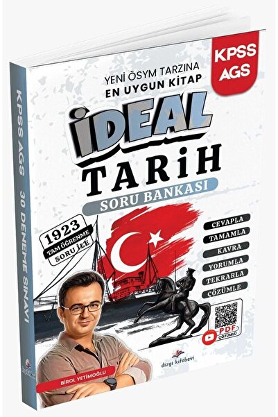 Dizgi Kitap 2026 KPSS MEB-AGS İdeal Tarih Soru Bankası Çözümlü - Birol Yetimo...