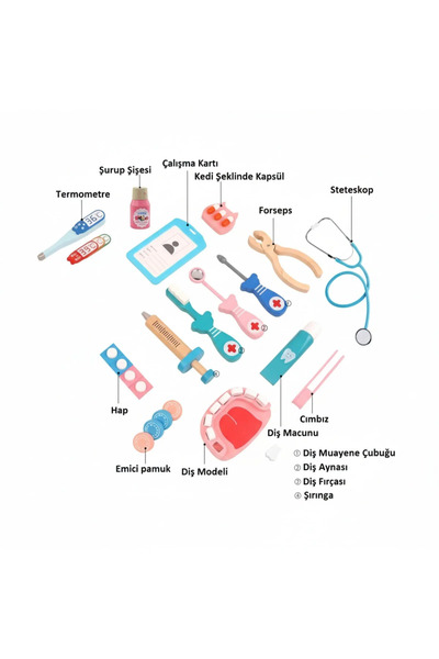 Altıntaş Oyuncak Ahşap Doktor Seti