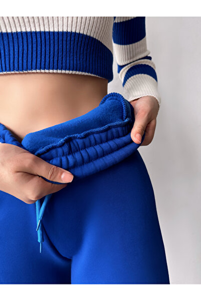 LACHT Women's Cobalt High Waist Fleece Lined Jogger Sweatpants