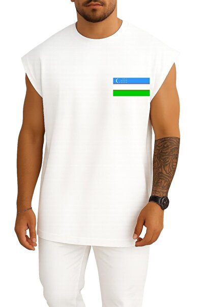 Bahriyeli Collection oversized Στολή με σχέδιο τσέπης με σημαία της Ουζμπεκιστάν