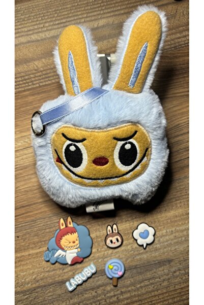 Plankton Tasarım سلسلة مفاتيح لابوبو القطيفة (15 سم * 20 سم) ومجموعة ملصقات