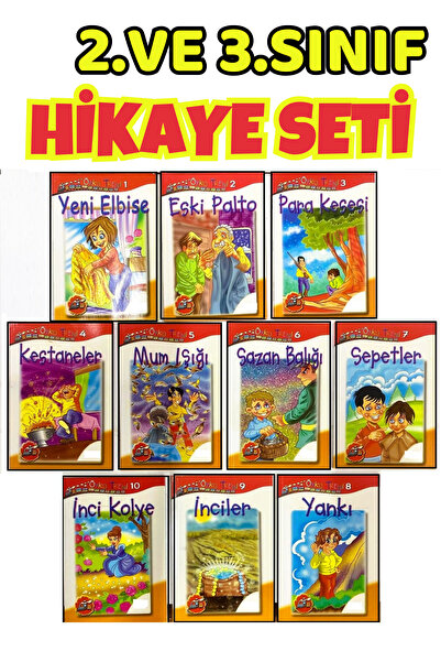 GÖNÜL YAYINCILIK 2.ve 3.sınıflara Uygun Sayfalık 10'lu Hikaye Seti
