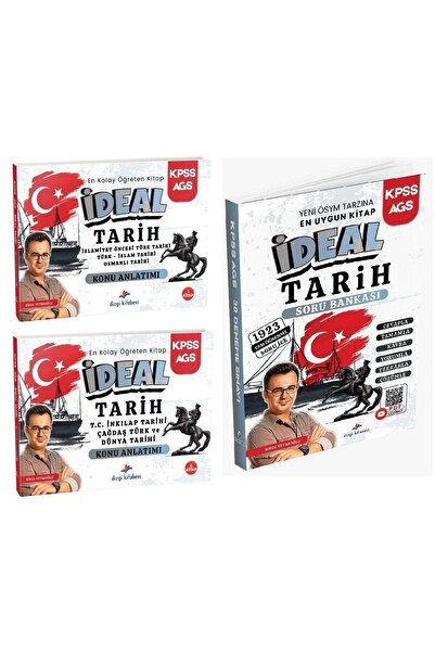 Dizgi Kitap 2026 KPSS MEB-AGS İdeal Tarih Konu Anlatımı + Soru Bankası 3 lü S...