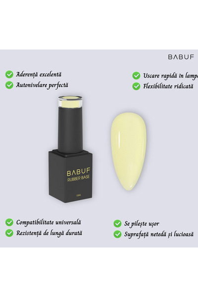 BABUF Baze Rubber Naturale - Lemon Souffle - RB 31 - 15 ml
