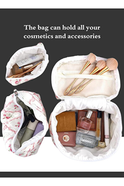 TRENZ Three-piece set of luxury cotton makeup organizer bags - Z30