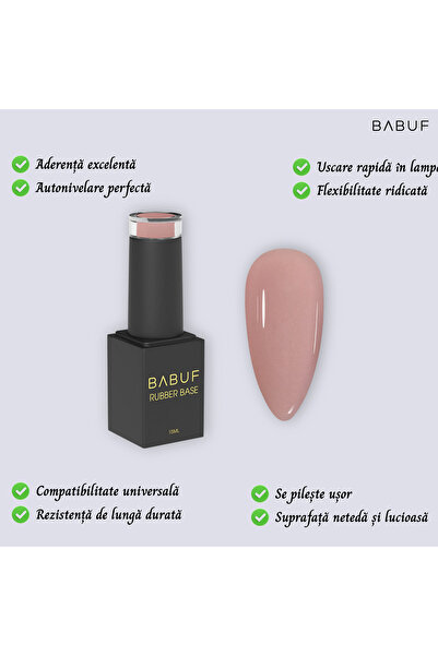 BABUF Baze Rubber Naturale Baza Rubber | Cafe au Lait | RB 30 | 15 ml