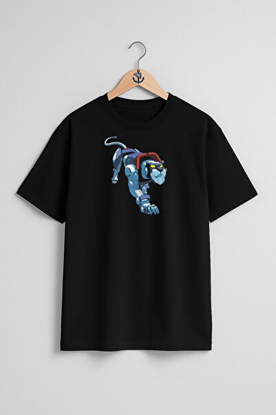Bahriyeli Collection Μπλουζάκι Unisex με σχέδιο στήθους Voltron Defender Of T...