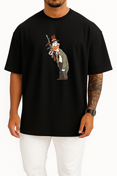 Bahriyeli Collection Rochie unisex cu design Gangster Chest, rață americană P...