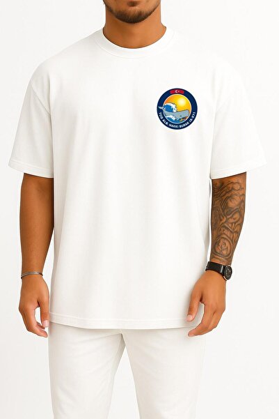 Bahriyeli Collection Oversize Tcg Alb. Hakkı Burak A-571 Logo Pocket Design U...