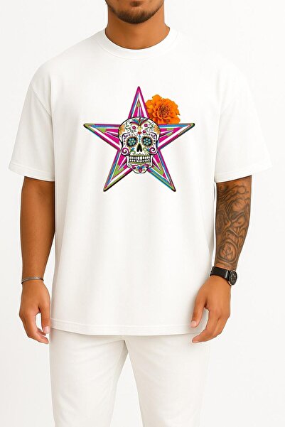 Bahriyeli Collection oversized Calavera Day Of The Dead The Gangster Of Love ...