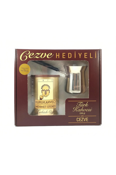 Mehmet Efendi قهوة كوروكاهفيجي التركية 250 غرام عبوة معدنية × مع هديه