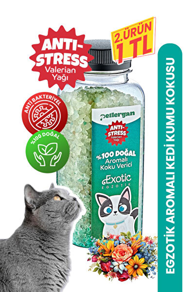 Petlergan Kedi Kumu Koku Giderici %100 Doğal Aromalı Egzotik-Valerian Yağı Es...