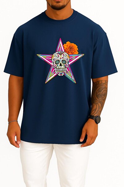 Bahriyeli Collection oversized Calavera Day Of The Dead The Gangster Of Love ...
