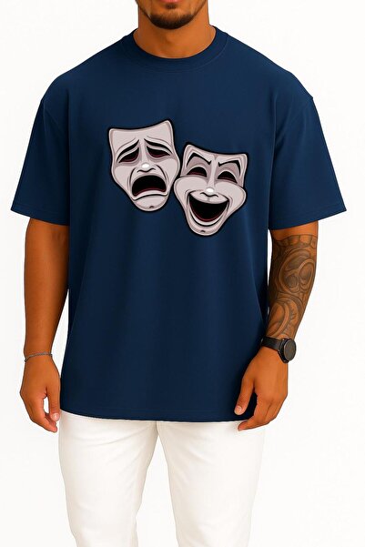 Bahriyeli Collection تي شيرت بتصميم كبير الحجم لمسرح الكوميديا ​​الدرامية في ...