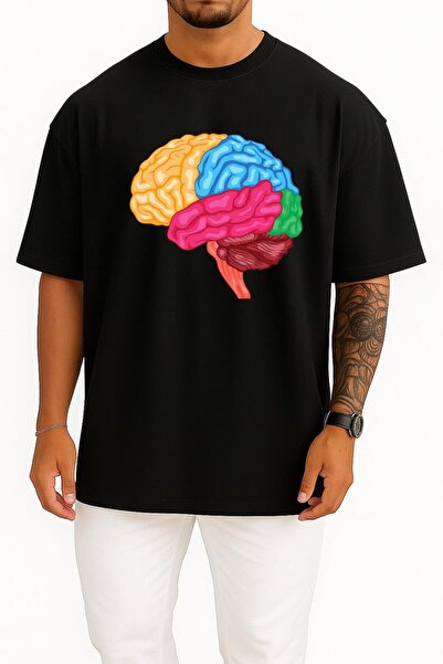 Bahriyeli Collection oversized Μπλουζάκι Unisex με σχέδιο ανατομίας του ανθρώ...