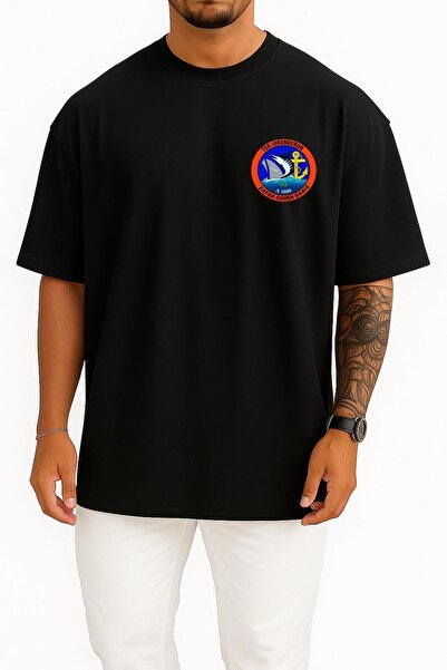 Bahriyeli Collection Oversize A1600 Tcg Unisex T-Shirt with Iskenderun Pocket...