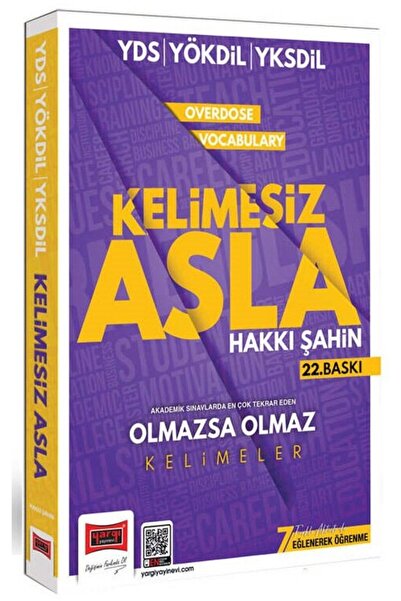 Yargı Yayınları Yargı YDS YÖKDİL YKSDİL Overdose Vocabulary Kelimesiz Asla 22...