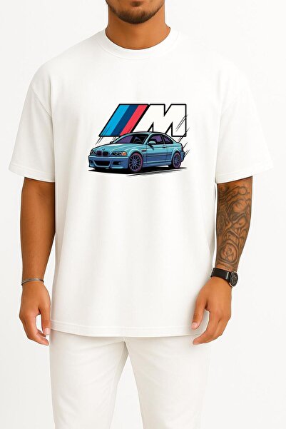 Bahriyeli Collection Oversize m Power E46 M3 Chest Design Unisex T-Shirt