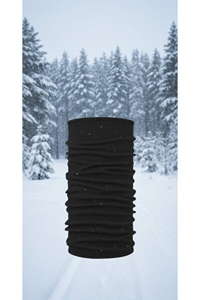 cashmere&wool Siyah Yün unisex triko boyunluk %100 yün