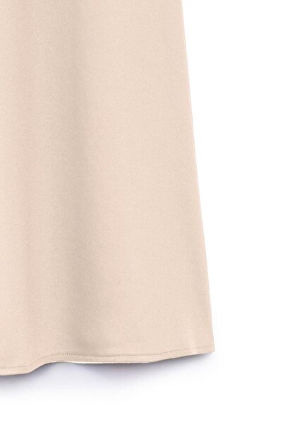 praye Fustă bej evazată Scuba