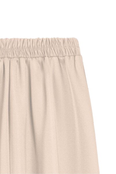 praye Fustă bej evazată Scuba