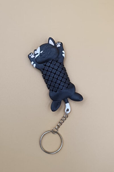 Rodopiva حلية متحركة على شكل قطة لحقيبة المفاتيح