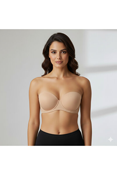 HS İÇ GİYİM حمالة صدر نسائية من السيليكون بدون حمالات بدون حشوة مع حزام قابل ...