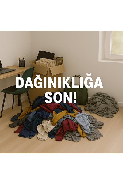 Trendmiz student Bez Dolap | Metal İskeletli Kumaş Gardırop | Toz Geçirmez Fermuarlı Hurç Dolap