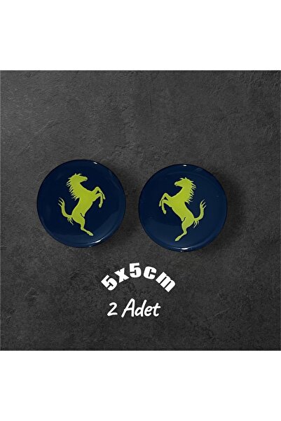 Phoenix Ferrari Damla Sticker Çıkartma 5x5 Cm 2 Adet Motorsiklet Araç Kask Leptop