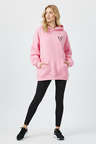 UNCİA OUTDOORS Unisex Oversize με κουκούλα και στάμπα