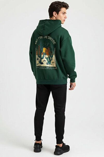 UNCİA OUTDOORS Hanorac oversize cu glugă unisex