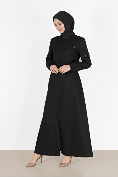 Alvina MANŞETLERİ LASTİKLİ KEMERLİ FERMUARLI PARDESÜ 10489