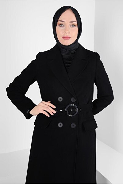 Alvina ΠΑΛΤΟ ΜΕ ΖΩΝΗ ΚΑΙ ΔΙΠΛΟ ΛΑΜΠΡΟ ΚΟΛΑΡΟ 90448