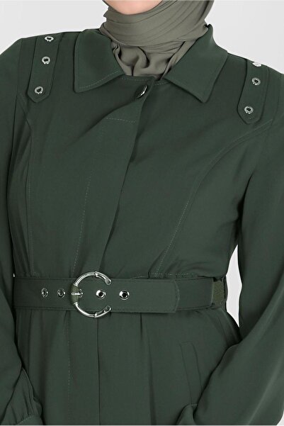 Alvina Belt with Eyelet Detail Pardesü 10555