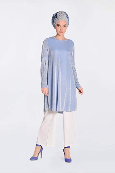 Alvina Silvery Tunic with Taste Sleeves 4324