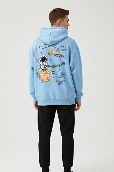 UNCİA OUTDOORS Φούτερ με στάμπα Galaxy, με κουκούλα, oversized, unisex