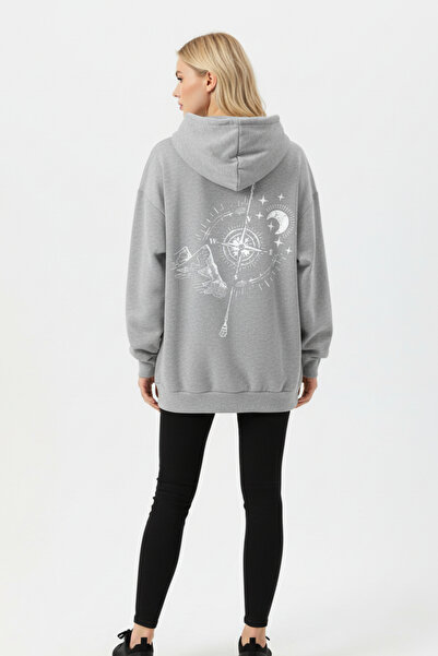 UNCİA OUTDOORS Φούτερ Unisex με στάμπα με κουκούλα