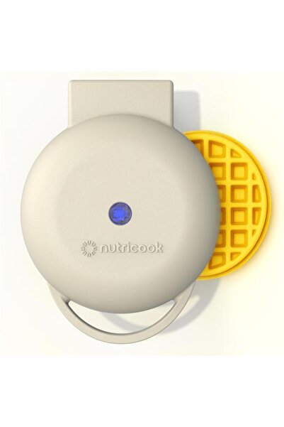 Nutricook Mini Waffle Maker 10cm, Ceramic Coating, Compact, NC-WM100B