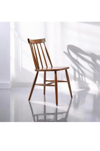 ES Amerikan Retro Ahşap Sandalyesi