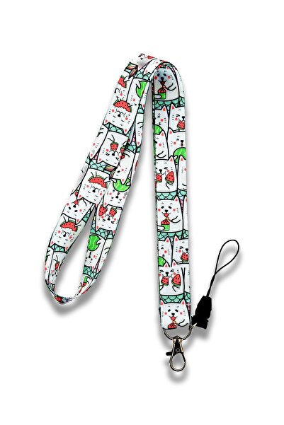 PABALAS Милий тримач для картки з фігуркою кота - підвіска для телефону