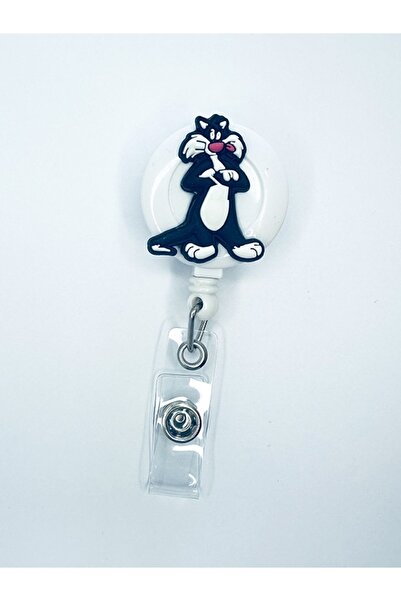 odaburada Suport pentru carduri de guler Yoyo cu figurină Sylvester Cat