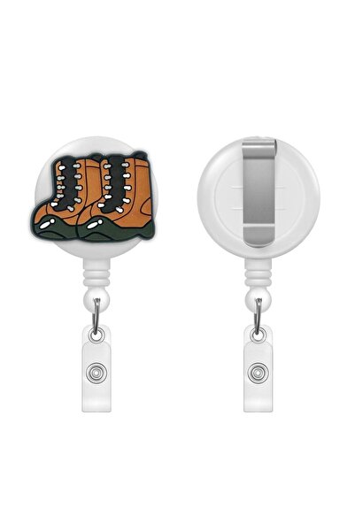 PABALAS حامل بطاقة طوق يويو مع شكل حذاء التخييم