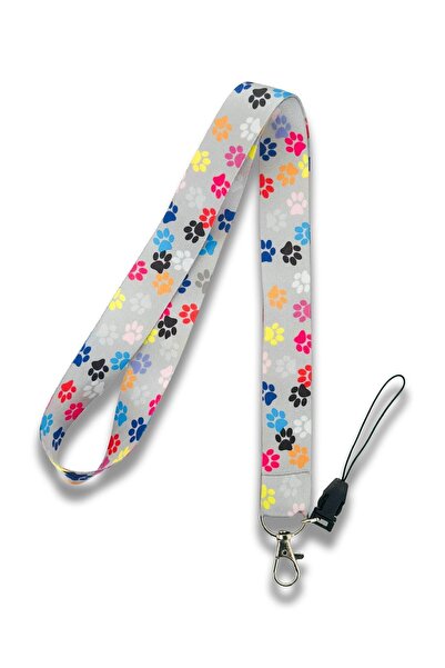 PABALAS Figura gri - Suport pentru insignă și curea pentru telefon