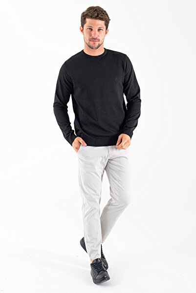 JB John Borners Men's 100% Cotton Regular Fit Chino Trousers Stone - 4200