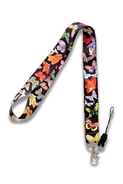 PABALAS Suport pentru insignă cu model de fluture - Curea pentru telefon