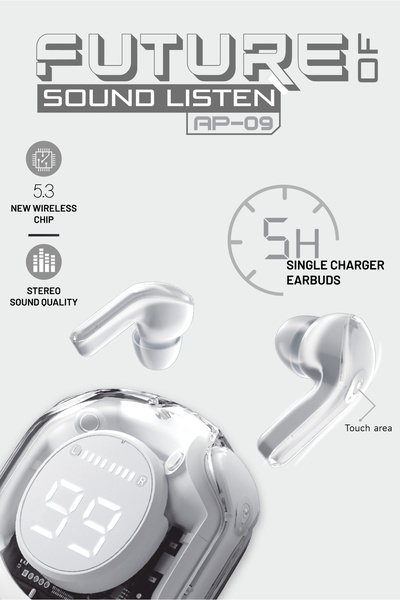 Soffany AP09-001 TWS Bluetooth Kulaklık Bileklik Beyaz