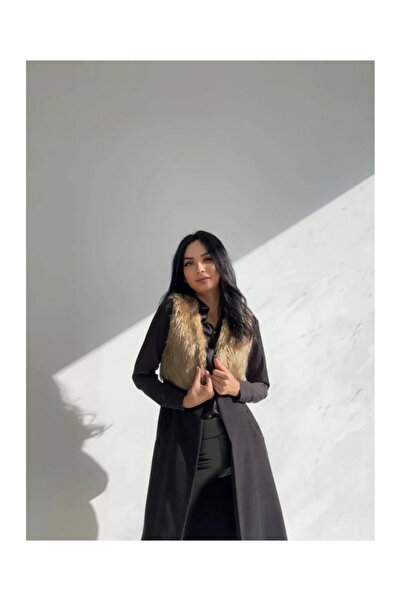 Swass Furry Agraf Detailed Long Vest