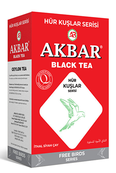 Akbar Gold Hür Kuşlar Serisi Gurme Seylan Çayı 800 g – Sri Lanka Ceylon Siyah...
